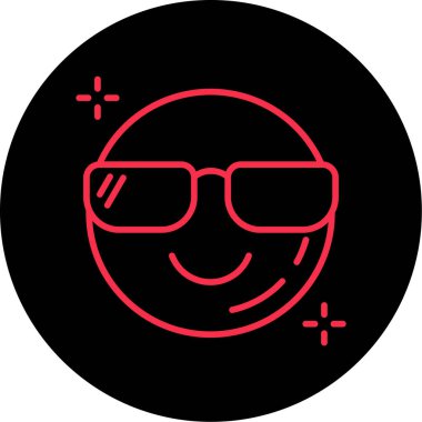 vektör emoji simgesi çizimi