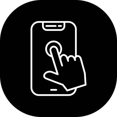 Mobil uygulama simgesinin vektör illüstrasyonu