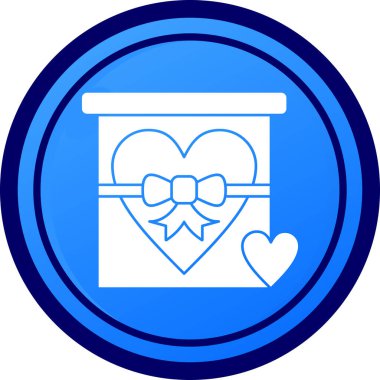 Hediye. Web simgesi basit illüstrasyon