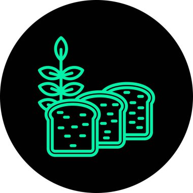 vektör besin ve sağlık ikonu vektör çizimi