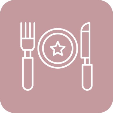 Gıda simgesinin vektör illüstrasyonu