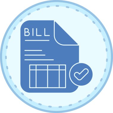 Bir belgenin modern bir simgesinin vektör çizimi