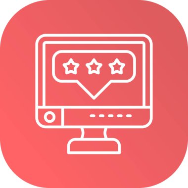 bilgisayar izleme simgesi, vektör illüstrasyonu