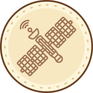 Bir çikolatanın çizgi film ikonunun vektör çizimi