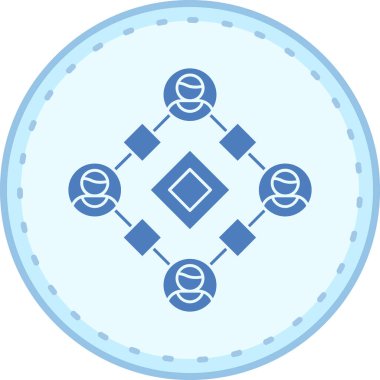 şebeke. Web simgesi basit illüstrasyon