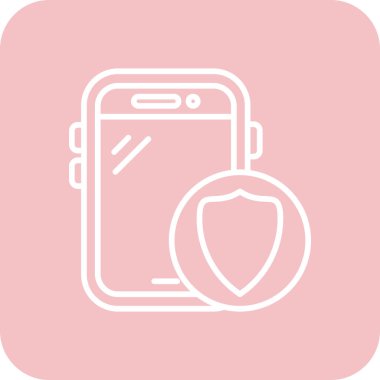 Akıllı telefon modern simgesinin vektör çizimi