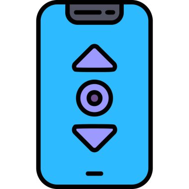 telefon kamerası ikon vektör illüstrasyonu