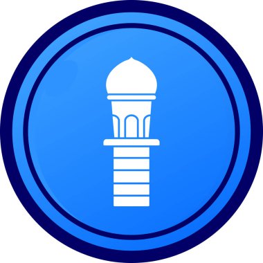 Ramazan mavi camiinin vektör illüstrasyonu