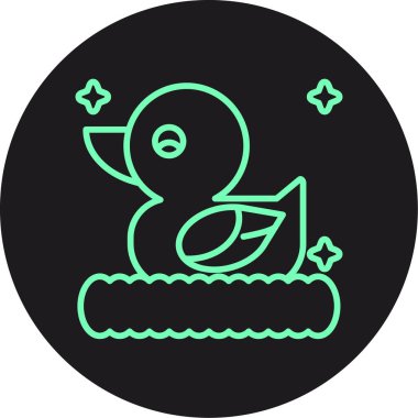 vektör ördek simgesi