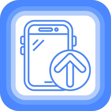 akıllı telefon simgesi vektör illüstrasyonu