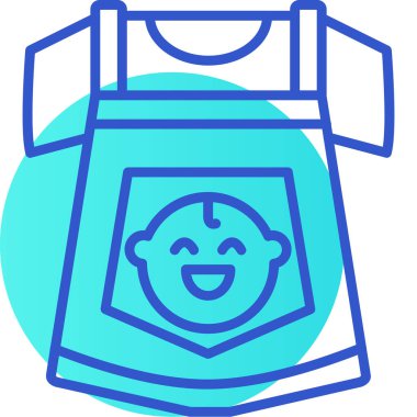 Kıyafet giysi simgesi - taslak biçimi