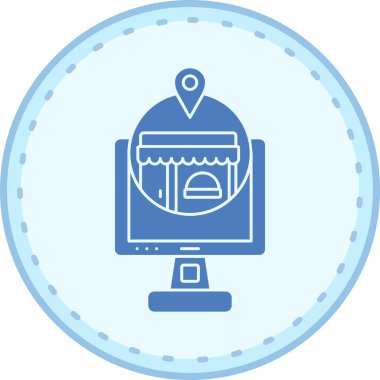 Harita konumu. Basit illüstrasyon