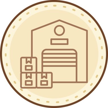 Modern simgenin vektör illüstrasyonu