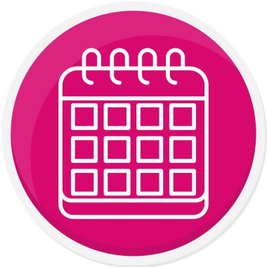 Takvim vektör simgesi modern illüstrasyon