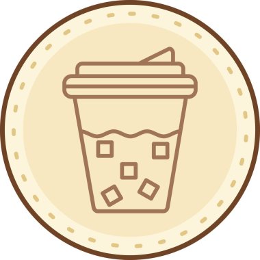 Kahve fincanı. Basit resimleme