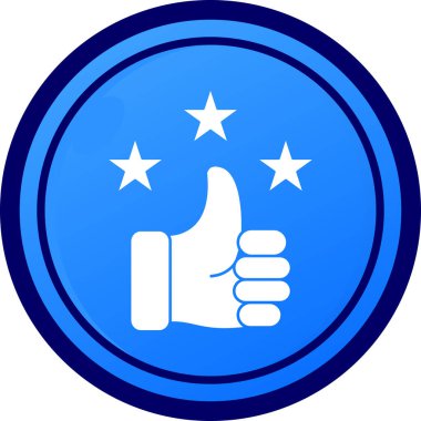 başparmak vektör sembol tasarımı