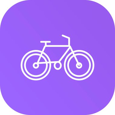 bisiklet simgesi, vektör illüstrasyonu basit tasarım