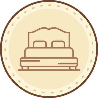 Bir pasta simgesinin vektör illüstrasyonu