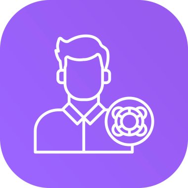 İnsan simgesinin vektör illüstrasyonu