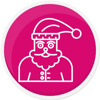 Vektör olarak Noel Baba simgesi