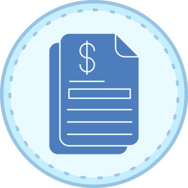 Belge simgesinin vektör illüstrasyonu