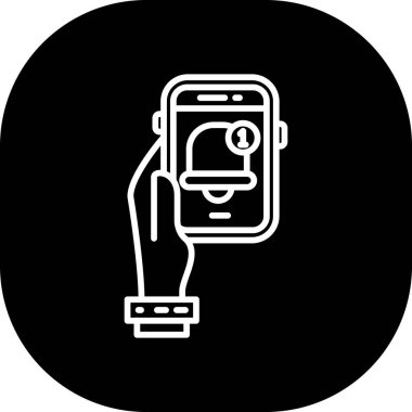 akıllı telefon simgesi vektör çizimi