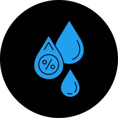 İllüstrasyon su bırakma simgesi