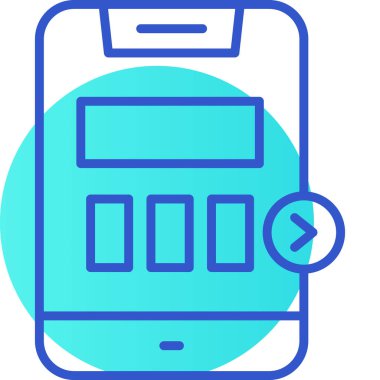 vektör mobil illüstrasyon simgesi