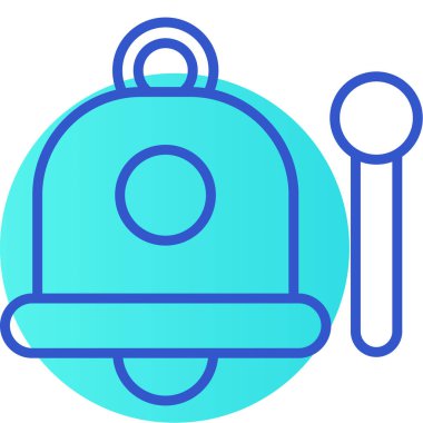 Bir çan simgesinin vektör illüstrasyonu