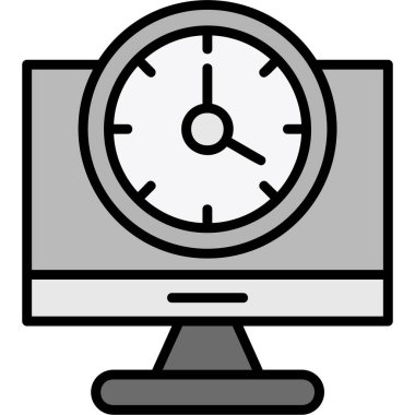 Ekran simgesi vektör illüstrasyonunu izle