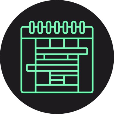 Web sayfası simgesi, vektör illüstrasyonu