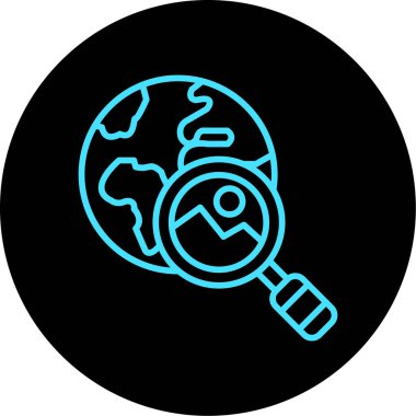 toprak haritası ikon vektör illüstrasyonu