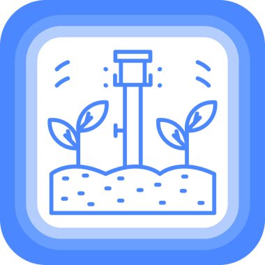 Bitki. Web simgesi basit illüstrasyon