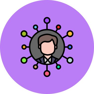 şebeke. Web simgesi basit illüstrasyon