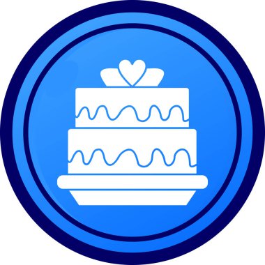 Moda tarzı izole edilmiş arkaplanda kek simgesi