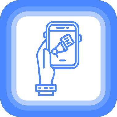 cep telefonu simgesi, vektör illüstrasyon tasarımı