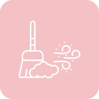 Modern simgeyi temizlemenin vektör illüstrasyonu