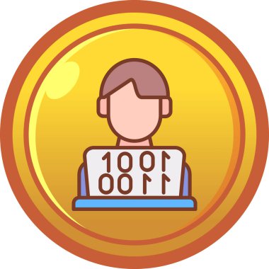 Kişisel ve web kullanımı için karikatür biçimi izole edilmiş vektör illüstrasyonunda 0 numaralı simgeye sahip para.