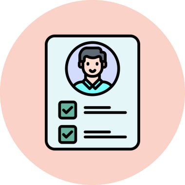 avatar. Web simgesi basit illüstrasyon