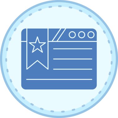 Web simgesi, basit vektör illüstrasyonu