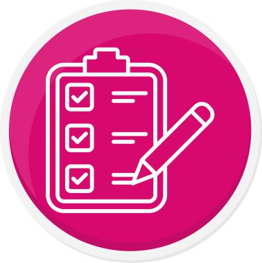 kontrol listesi simgesi vektör illüstrasyonu