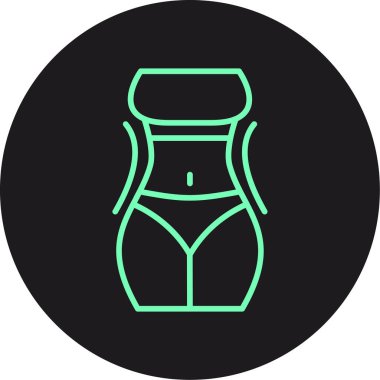 Mayolu ikonun vektör illüstrasyonu