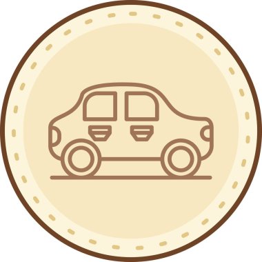 araba simgesi vektör illüstrasyonu