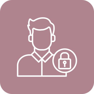 trend biçimi izole edilmiş arkaplanda kullanıcı simgesi