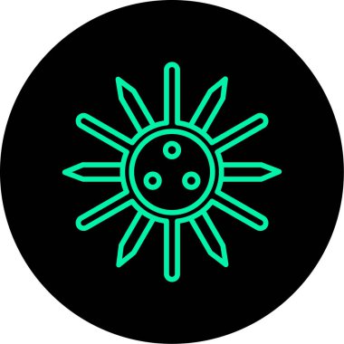 Güneş Simgesi Vektör illüstrasyonu