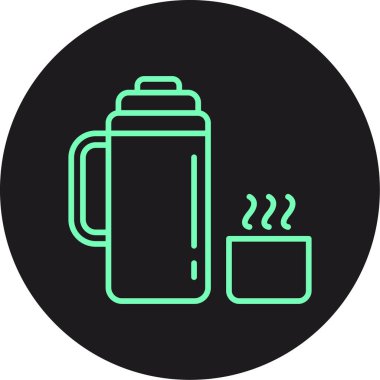 Benzersiz kahve fincanı vektör simgesi