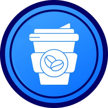 kahve ikonu vektör illüstrasyonu