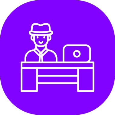 Dizüstü bilgisayar simgesi vektör çizimi