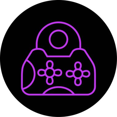 Simge rengi ana hatları için oyun denetleyici