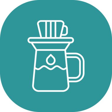 Kahve fincanı simgesinin vektör çizimi